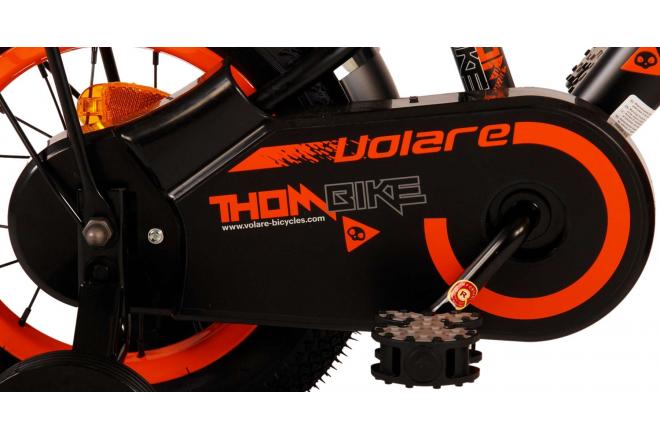 Vélo pour enfants Volare Thombike - garçons - 12 pouces - Noir Orange