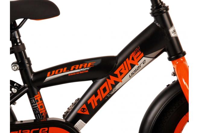 Vélo pour enfants Volare Thombike - garçons - 12 pouces - Noir Orange