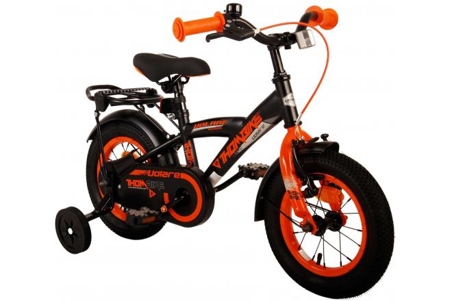 Vélo pour enfants Volare Thombike - garçons - 12 pouces - Noir Orange