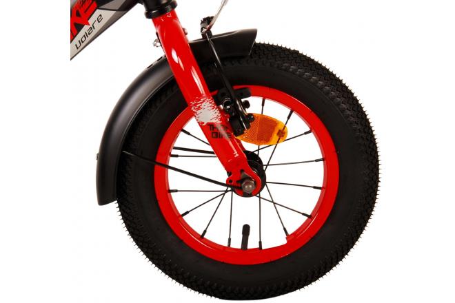 Volare Thombike Vélo pour enfants - garçons - 12 pouces - Noir Rouge