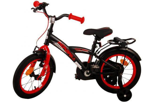 Volare Thombike Vélo pour enfants - Garçons - 14 pouces - Noir Rouge