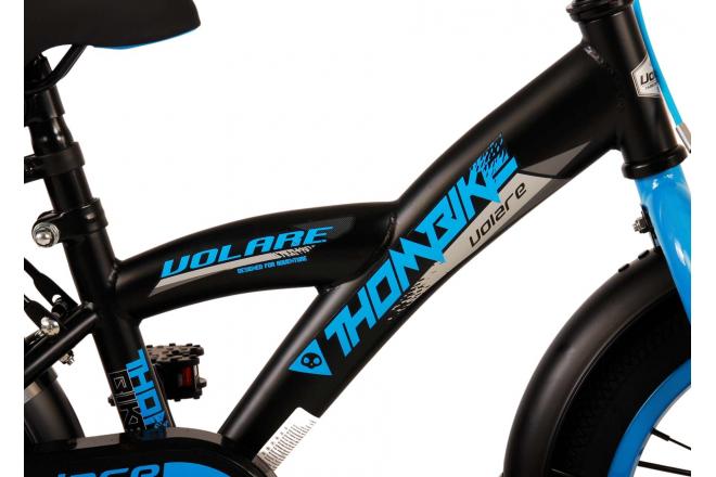 Vélo pour enfants Volare Thombike - Garçons - 14 pouces - Noir Bleu