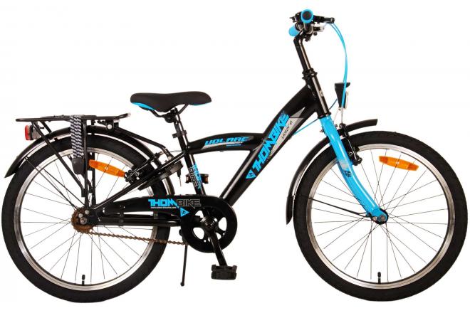 Volare Thombike Vélo pour enfants - Garçons - 20 pouces - Noir Bleu - Freins à deux mains