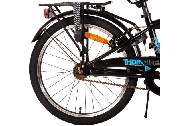 Volare Thombike Vélo pour enfants - Garçons - 20 pouces - Noir Bleu - Freins à deux mains