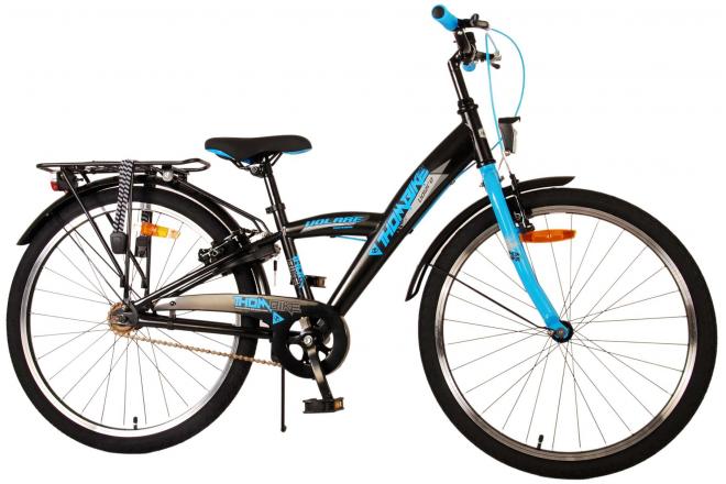 Volare Thombike Vélo pour enfants - Garçons - 24 pouces - Noir Bleu - Freins à deux mains