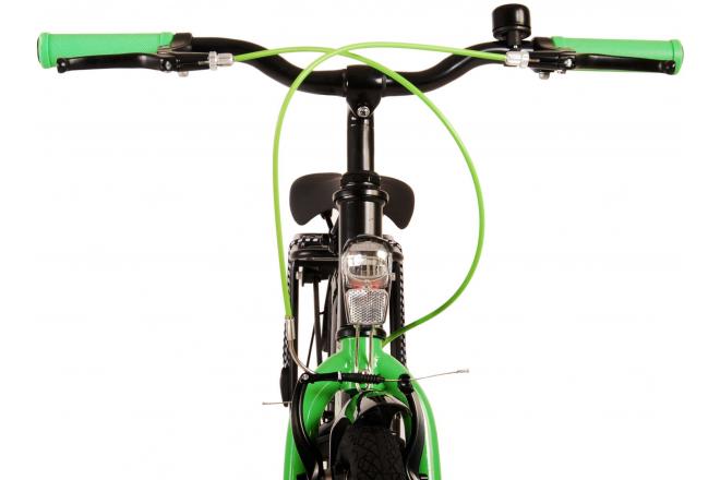 Volare Thombike Vélo pour enfants - Garçons - 24 pouces - Noir Vert - Freins à deux mains