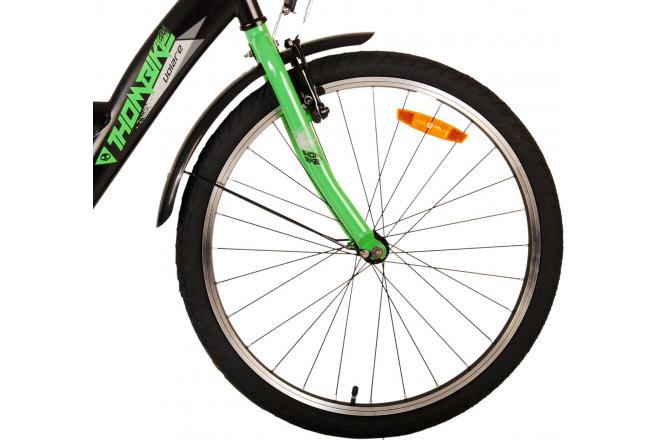 Vélo pour enfants Volare Thombike - Garçons - 24 pouces - Noir Vert