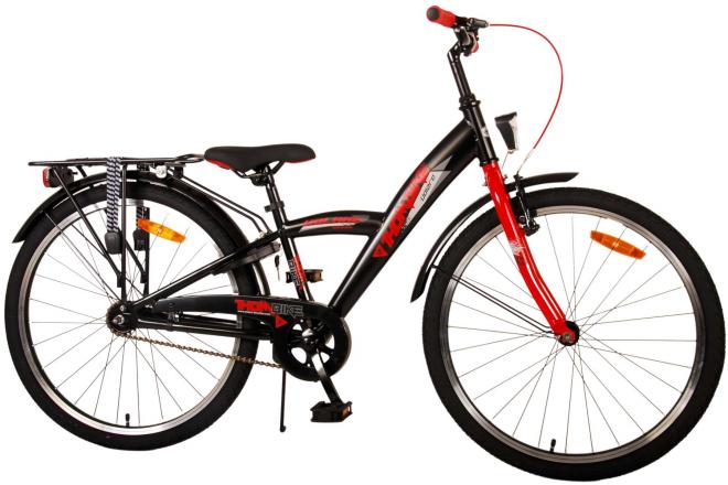 Vélo pour enfants Volare Thombike - Garçons - 24 pouces - Noir Rouge