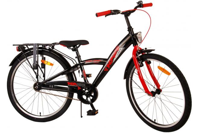 Vélo pour enfants Volare Thombike - Garçons - 24 pouces - Noir Rouge