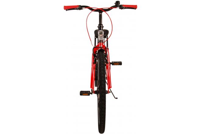 Volare Thombike Vélo pour enfants - Garçons - 24 pouces - Noir Rouge - Freins à deux mains