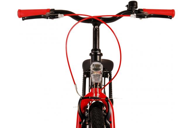 Volare Thombike Vélo pour enfants - Garçons - 24 pouces - Noir Rouge - Freins à deux mains