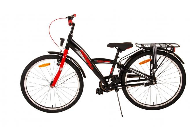 Vélo pour enfants Volare Thombike - Garçons - 24 pouces - Noir Rouge