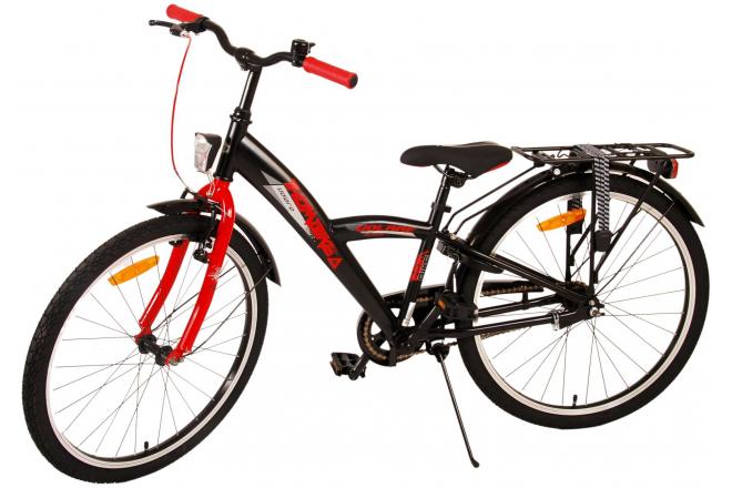 Vélo pour enfants Volare Thombike - Garçons - 24 pouces - Noir Rouge