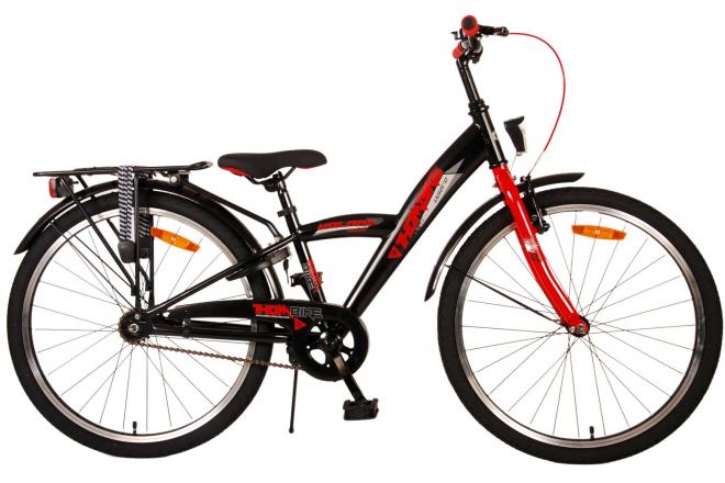 Vélo pour enfants Volare Thombike - Garçons - 24 pouces - Noir Rouge