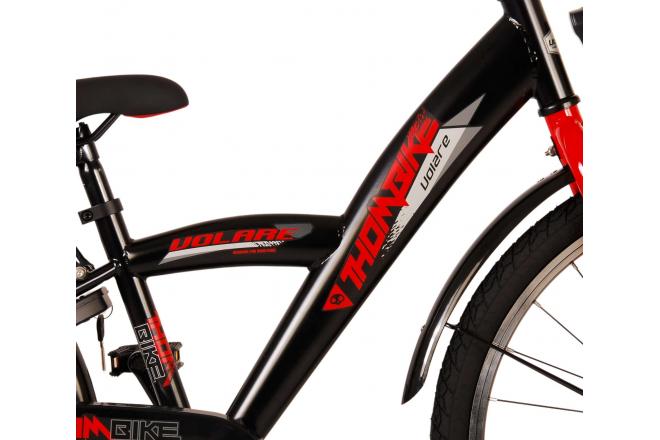 Vélo pour enfants Volare Thombike - Garçons - 24 pouces - Noir Rouge