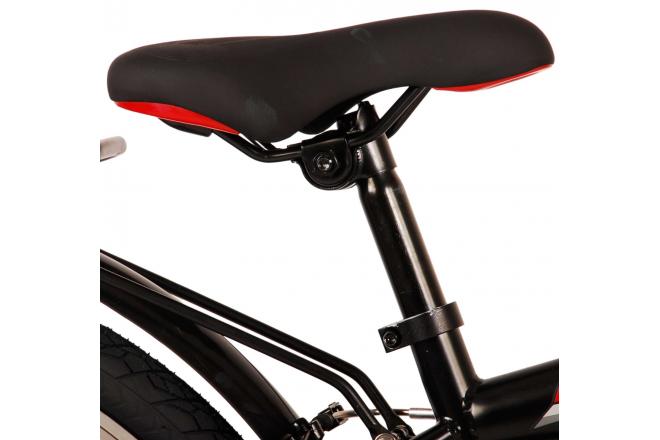 Volare Thombike Vélo pour enfants - Garçons - 24 pouces - Noir Rouge - Freins à deux mains