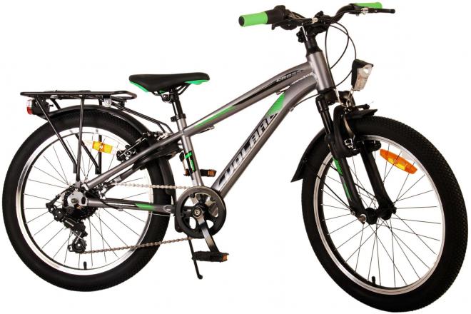 Volare Cross Vélo enfant - garçon - 20 pouces - gris foncé, 6 vitesses