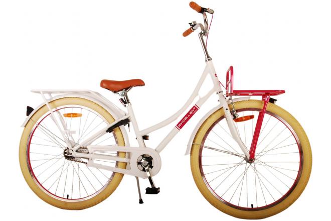 Vélo enfant Volare Excellent - Filles - 26 pouces - Blanc