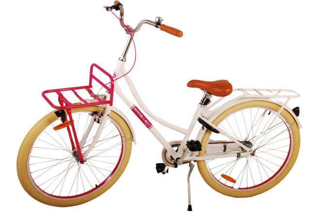 Vélo enfant Volare Excellent - Filles - 26 pouces - Blanc