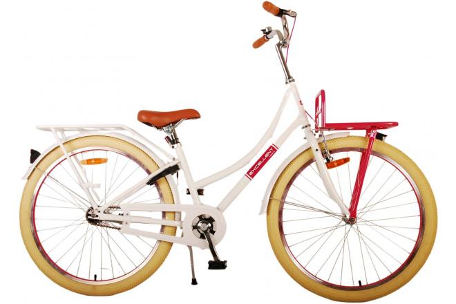 Vélo enfant Volare Excellent - Filles - 26 pouces - Blanc