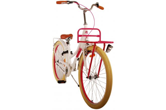 Vélo enfant Volare Excellent - Filles - 26 pouces - Blanc