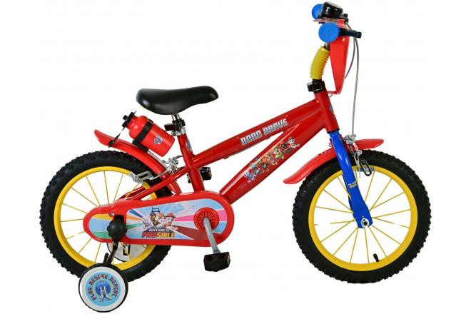 Vélo enfant Paw Patrol - Garçons - 14 pouces - Rouge - Freins à deux mains