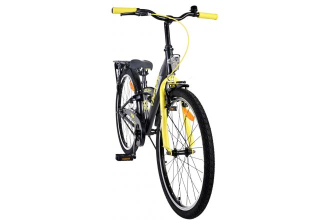 Vélo pour enfants Volare Thombike - Garçons - 24 pouces - Noir Jaune