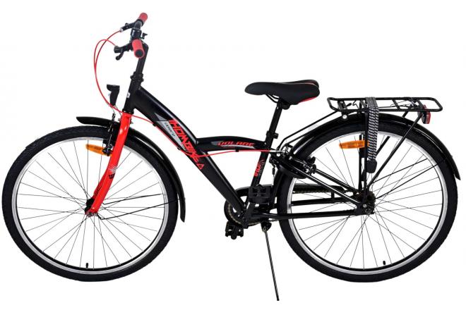 Volare Thombike Vélo pour enfants - Garçons - 26 pouces - Noir Rouge - Freins à deux mains