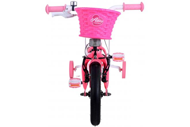 Vélo pour enfants Volare Ashley - Filles - 12 pouces - Rouge/Rose