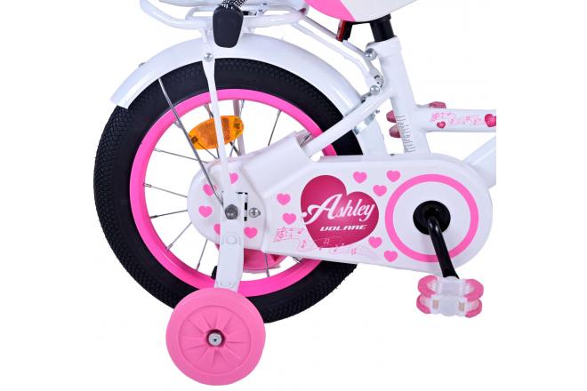 Vélo pour enfants Volare Ashley - Filles - 14 pouces - Blanc