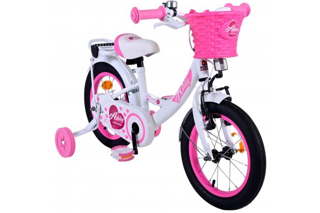 Vélo pour enfants Volare Ashley - Filles - 14 pouces - Blanc