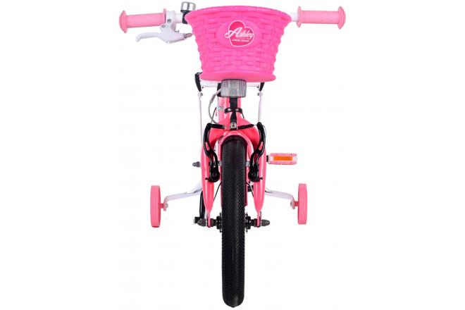 Vélo pour enfants Volare Ashley - Filles - 14 pouces - Rose/Rouge