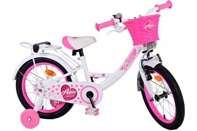 Vélo pour enfants Volare Ashley - Filles - 16 pouces - Blanc