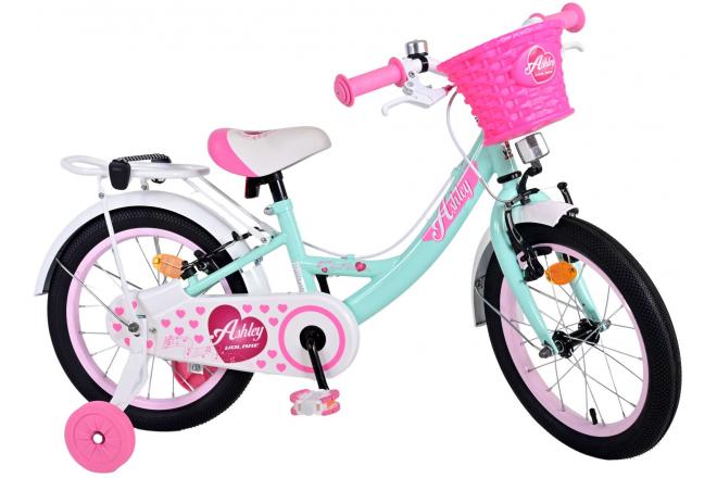 Volare Ashley Vélo pour enfants - Filles - 16 pouces - Vert - Freins à deux mains