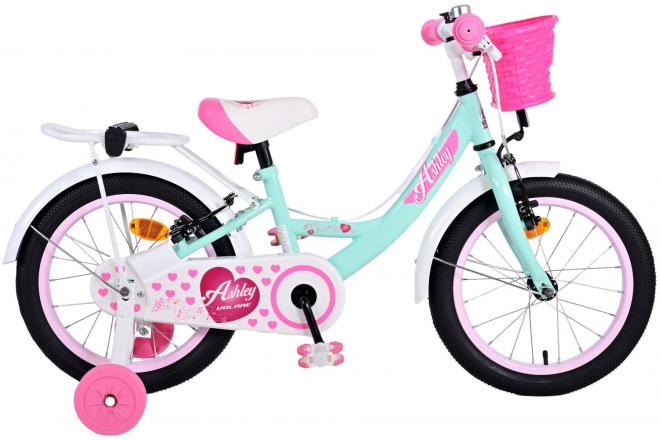 Volare Ashley Vélo pour enfants - Filles - 16 pouces - Vert - Freins à deux mains