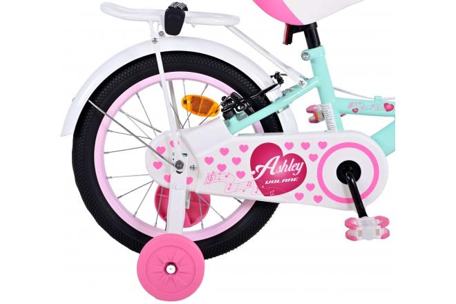 Volare Ashley Vélo pour enfants - Filles - 16 pouces - Vert - Freins à deux mains