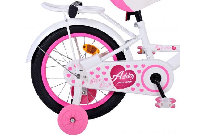 Vélo pour enfants Volare Ashley - Filles - 16 pouces - Blanc