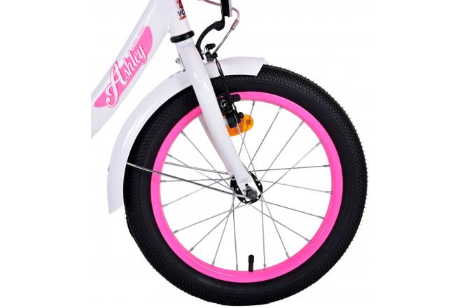 Vélo pour enfants Volare Ashley - Filles - 16 pouces - Blanc