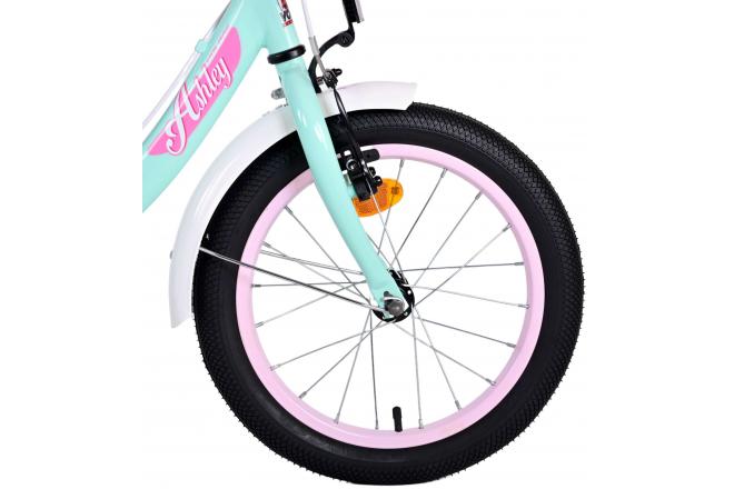 Volare Ashley Vélo pour enfants - Filles - 16 pouces - Vert - Freins à deux mains