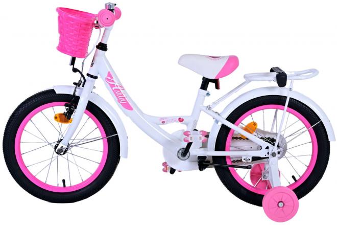 Vélo pour enfants Volare Ashley - Filles - 16 pouces - Blanc