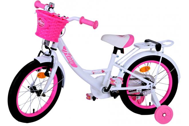 Vélo pour enfants Volare Ashley - Filles - 16 pouces - Blanc