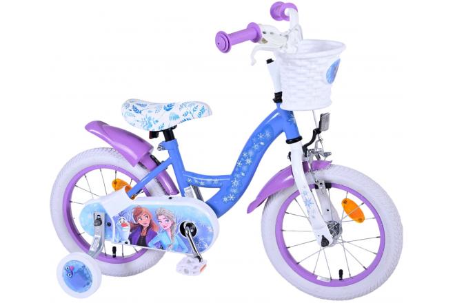 Vélo enfant Disney La reine des neiges 2 - fille - 14 po - bleu/mauve