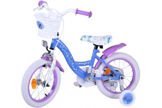 Vélo enfant Disney La reine des neiges 2 - fille - 14 po - bleu/mauve