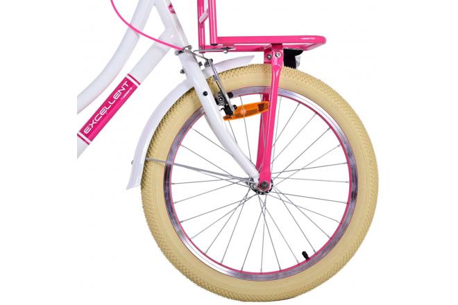 Volare Excellent Vélo pour enfants - Filles - 20 pouces - Blanc