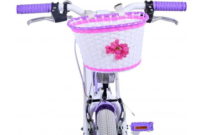 Volare Lovely Vélo enfant - Filles - 20 pouces - Violet - Freins à deux mains