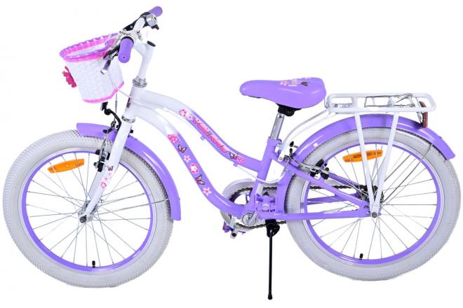 Volare Lovely Vélo enfant - Filles - 20 pouces - Violet - Freins à deux mains