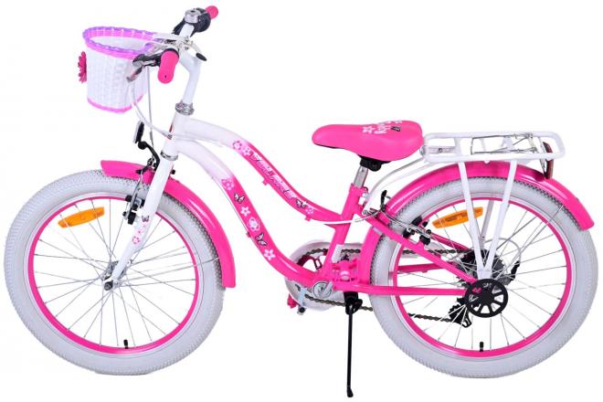 Vélo enfant Volare Lovely - Filles - 20 pouces - Rose - 6 vitesses