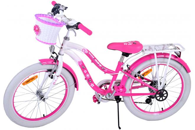 Vélo enfant Volare Lovely - Filles - 20 pouces - Rose - 6 vitesses