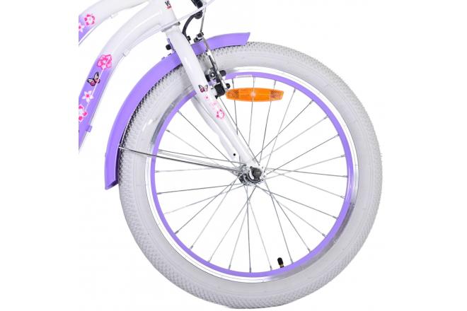 Vélo enfant Volare Lovely - Filles - 20 pouces - Violet - 6 vitesses