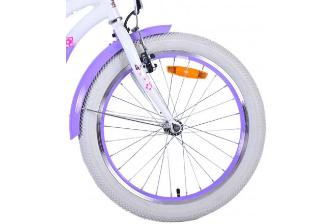 Volare Lovely Vélo enfant - Filles - 20 pouces - Violet - Freins à deux mains